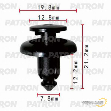 Клипса пластмассовая PATRON Mazda / P37-0037