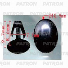 Клипса пластмассовая PATRON Acura, Honda / P37-0039