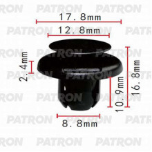 Клипса пластмассовая PATRON Lexus, Toyota / P37-0048