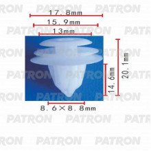 Клипса пластмассовая PATRON GM, Lexus, Mitsubishi, Toyota / P37-0053