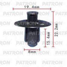 Клипса пластмассовая PATRON Infiniti, Nissan / P37-0055