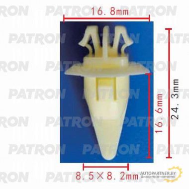 Клипса пластмассовая PATRON Lexus, Toyota / P37-0064