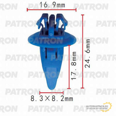 Клипса пластмассовая PATRON Lexus, Toyota / P37-0065