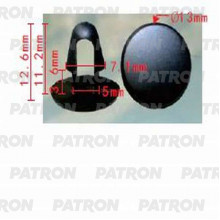 Клипса пластмассовая PATRON GM, Lexus, Toyota / P37-0069