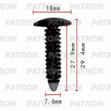 Клипса пластмассовая PATRON Chevrolet, GM / P37-0078