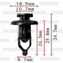 Клипса пластмассовая PATRON Lexus, Toyota / P37-0082