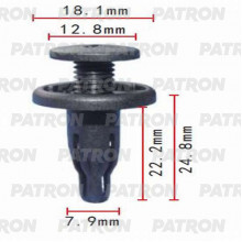 Клипса пластмассовая PATRON Acura, Honda / P37-0088