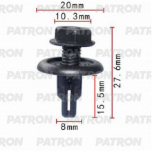 Клипса пластмассовая PATRON Acura, Honda / P37-0089
