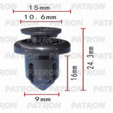 Клипса пластмассовая PATRON Lexus, Toyota / P37-0092