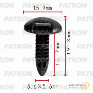Клипса пластмассовая PATRON Lexus, Toyota / P37-0101