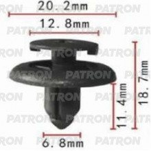 Клипса пластмассовая PATRON Lexus,Toyota / P37-0109