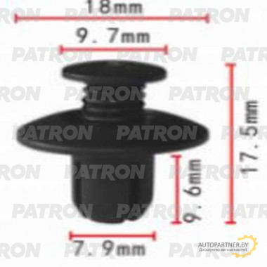 Клипса пластмассовая PATRON Mazda / P37-0110