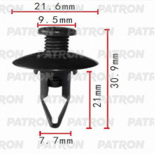 Клипса пластмассовая PATRON Infiniti, Nissan / P37-0112