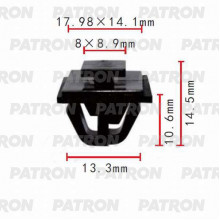 Клипса пластмассовая PATRON Hyundai, Kia / P37-0117
