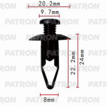 Клипса пластмассовая PATRON Honda, Lexus, Mitsubishi, Subaru, Toyota / P37-0134
