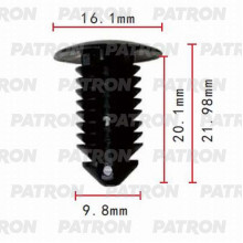 Клипса пластмассовая PATRON Chrysler, Ford / P37-0135