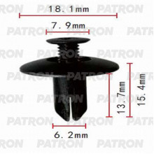 Клипса пластмассовая PATRON Acura, Honda, Hyundai, Kia / P37-0137