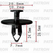 Клипса пластмассовая PATRON Ford, GM. 8mm / P37-0138