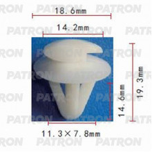 Клипса пластмассовая PATRON Mazda / P37-0139