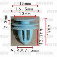 Клипса пластмассовая PATRON Acura, Honda / P37-0148