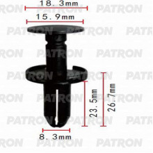 Клипса пластмассовая PATRON Chrysler / P37-0150