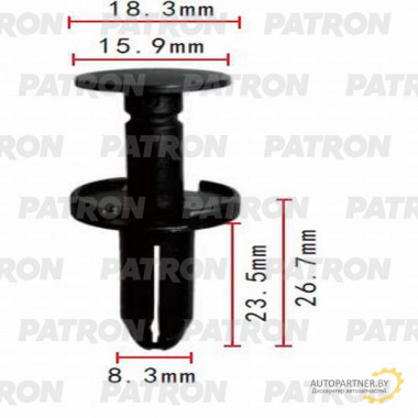 Клипса пластмассовая PATRON Chrysler / P37-0150