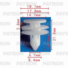 Клипса пластмассовая PATRON Chrysler, Jeep / P37-0151