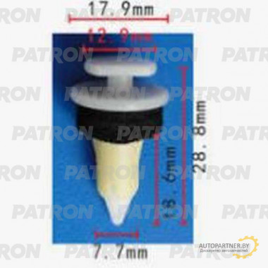 Клипса пластмассовая PATRON Chrysler / P37-0153