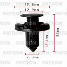 Клипса пластмассовая PATRON Infiniti,Nissan / P37-0159