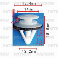 Клипса пластмассовая PATRON Mazda / P37-0161