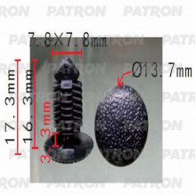 Клипса пластмассовая PATRON Chevrolet, GM, Opel / P37-0165