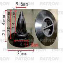 Клипса пластмассовая PATRON BMW / P37-0171