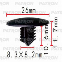 Клипса пластмассовая PATRON Mitsubishi / P37-0181