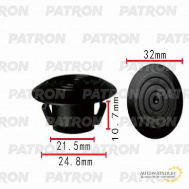 Клипса пластмассовая PATRON Lexus, Toyota / P37-0183