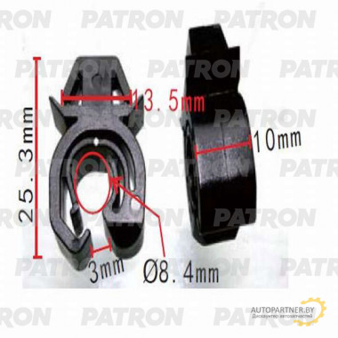 Держатель пластмассовый PATRON Chevrolet, GM, Opel / P37-0188