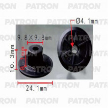 Гайка пластмассовая PATRON BMW / P37-0192