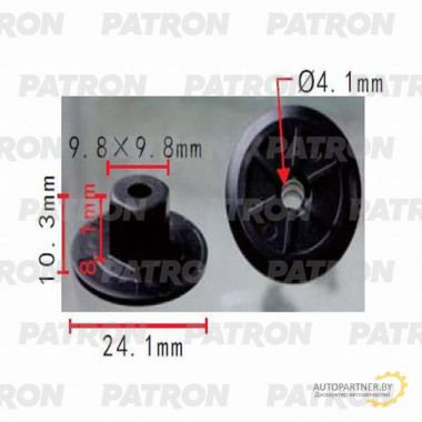 Гайка пластмассовая PATRON BMW / P37-0192
