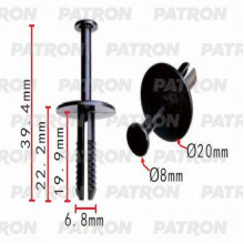 Клипса пластмассовая PATRON Chevrolet,Daewoo,GM,Opel / P37-0195