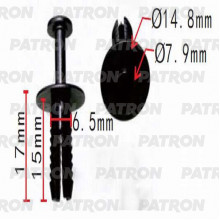 Клипса пластмассовая PATRON BMW, GM / P37-0207