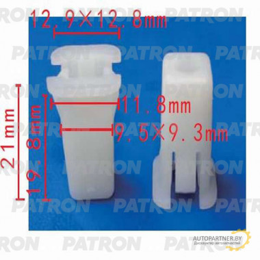 Фиксатор пластиковый PATRON Ford / P37-0222