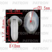 Фиксатор пластиковый PATRON Ford / P37-0223