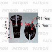 Фиксатор пластиковый PATRON Audi, Seat, Skoda, Volkswagen / P37-0224