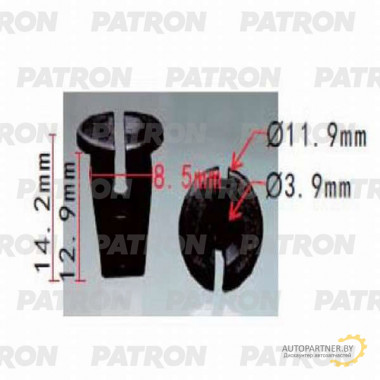 Фиксатор пластиковый PATRON Audi, Seat, Skoda, Volkswagen / P37-0224