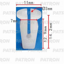 Фиксатор пластиковый PATRON Audi, Seat, Skoda, Volkswagen / P37-0225