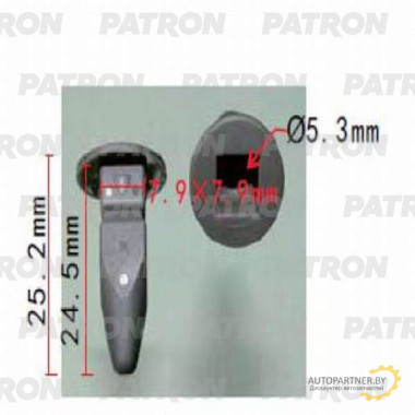 Фиксатор пластиковый PATRON Audi, Seat, Skoda, Volkswagen / P37-0226