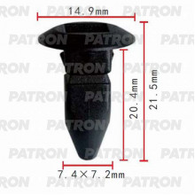 Фиксатор пластиковый PATRON (упаковка 100шт) Audi,Ford,Porsche,Seat,Skoda,Volkswagen / P37-0227A