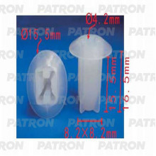 Фиксатор пластиковый PATRON Renault / P37-0232