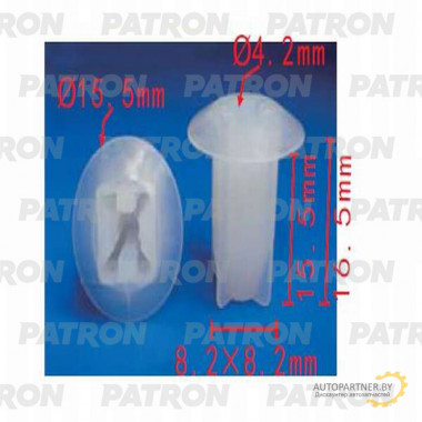 Фиксатор пластиковый PATRON Renault / P37-0232