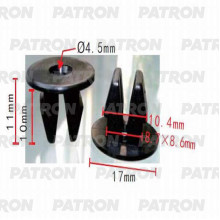 Фиксатор пластиковый PATRON Lexus, Toyota / P37-0234