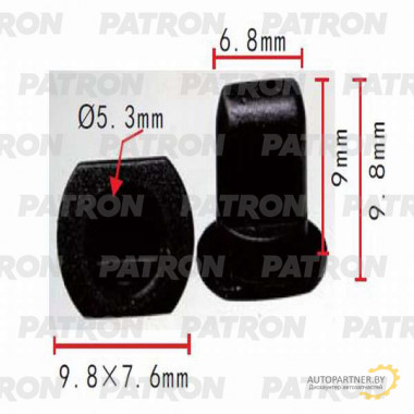 Втулка пластиковая PATRON Audi, Seat, Skoda, Volkswagen / P37-0236